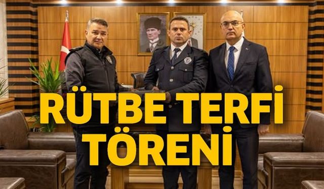 BİLECİK İL EMNİYET MÜDÜRLÜĞÜNDE TERFİ TÖRENİ