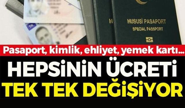 VERGİ, HARÇ VE CEZALARDA ARTIŞ