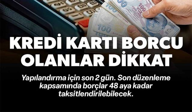 KREDİ VE KREDİ KARTI BORCU OLANLAR DİKKAT