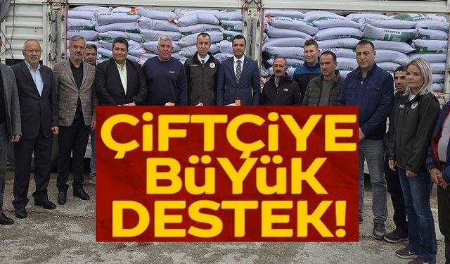 ÇİFTÇİLERE 24 TON YEM BİTKİSİ TOHUMU DESTEĞİ