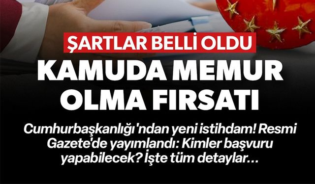 KAMUDA MEMUR OLMA FIRSATI