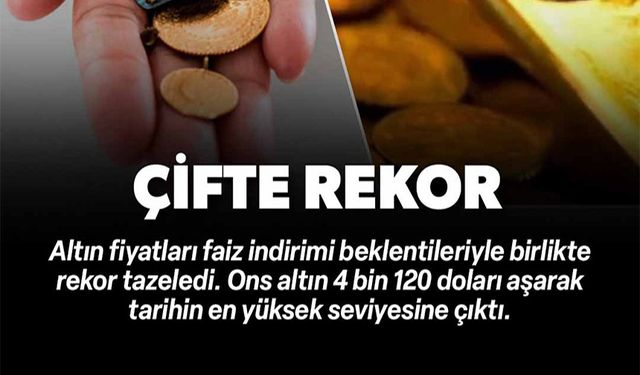 ALTIN FİYATLARI REKOR TAZELEDİ