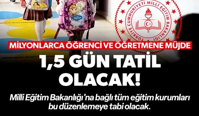 MİLYONLARCA ÖĞRENCİ VE ÖĞRETMENE MÜJDE