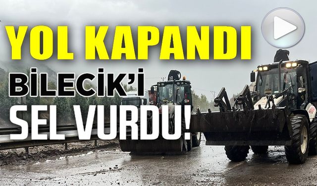 SEL MEYDANA GELDİ, D650 KARAYOLU TAŞ VE TOPRAK İLE KAPLANDI