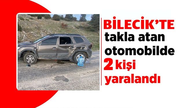 TAKLA ATAN ARAÇTA 2 KİŞİ YARALANDI