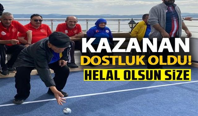 HUZUREVLERİ BOCCE TURNUVASI'NDA DOSTLUK KAZANDI
