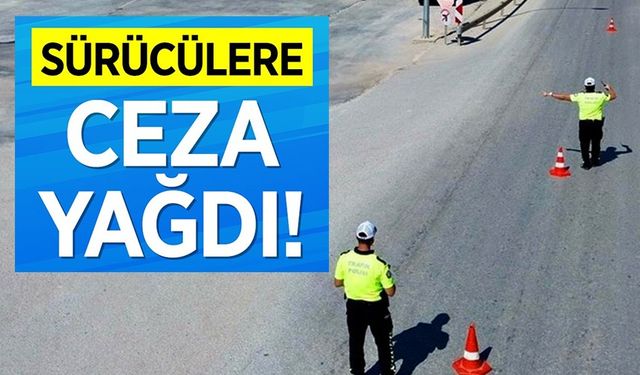 HAVA DESTEKLİ TRAFİK DENETİMİNDE 11 SÜRÜCÜYE CEZA