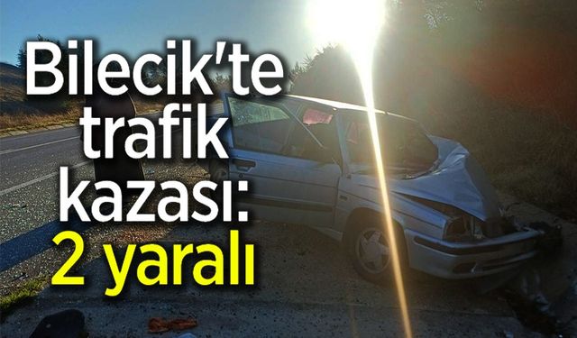 ÇİFT TARAFLI TRAFİK KAZASI: 2 YARALI