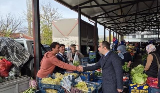 KAYMAKAM UÇAR, HALK PAZARINDA VATANDAŞLARLA BULUŞTU