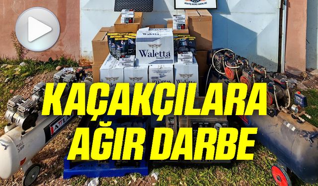 BİLECİK'TE 98 BİN MAKARON ELE GEÇİRİLDİ