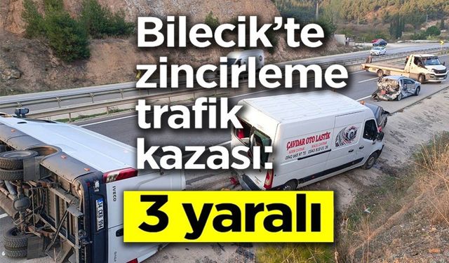 4 ARACIN KARIŞTIĞI ZİNCİRLEME KAZADA 3 KİŞİ YARALANDI