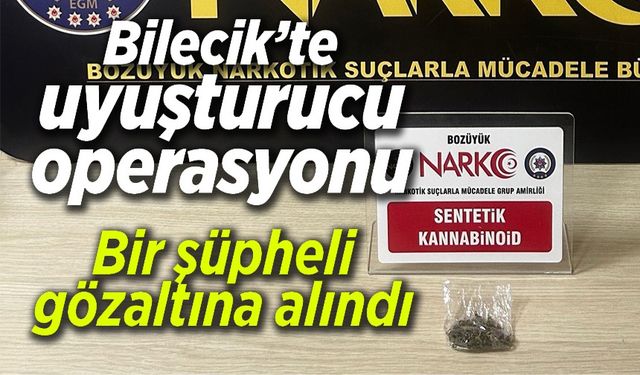UYUŞTURUCU OPERASYONU: 1 ŞÜPHELİ YAKALANDI