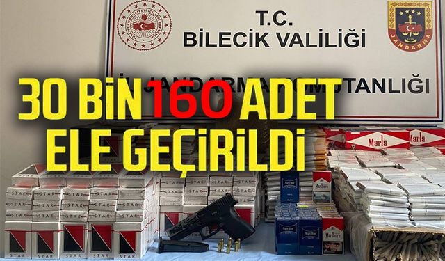 JANDARMANIN BASKIN YAPTIĞI EVDE KAÇAK TÜTÜN VE RUHSATSIZ SİLAH ELE GEÇİRİLDİ