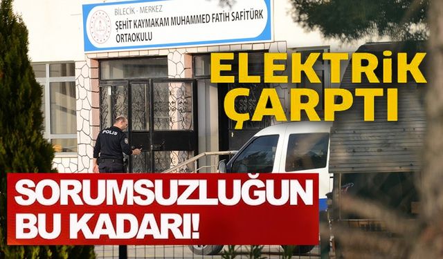 ORTAOKUL ÖĞRENCİSİNE OKULDA ELEKTRİK ÇARPTI