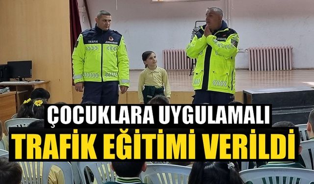 ÖĞRENCİLERE TRAFİK VE EMNİYET KEMERİ EĞİTİMİ VERİLDİ