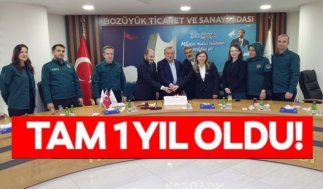 GÜMRÜK MÜDÜRLÜĞÜ'NÜN BOZÜYÜK'TE KURULUŞUNUN 1. YIL DÖNÜMÜ KUTLANDI