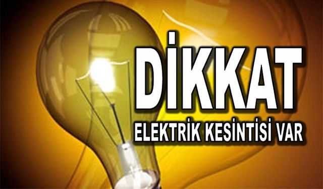 BAŞKAN DURGUT'TAN ELEKTRİK KESİNTİSİ UYARISI
