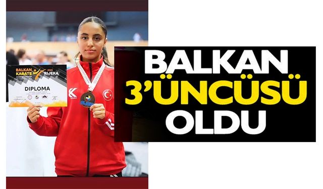 BİLECİKLİ SPORCU ELİF AZRA YILDIRIM BALKAN ÜÇÜNCÜSÜ OLDU