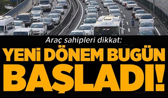 MİLYONLARCA SÜRÜCÜYÜ İLGİLENDİREN ZORUNLULUK