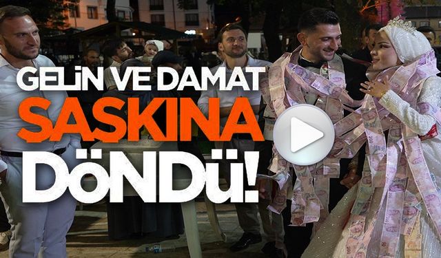 GELİN VE DAMADA 15 METRELİK PARA KURDELESİ