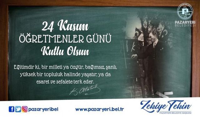 ÖĞRETMENLER GÜNÜNÜZ KUTLU OLSUN