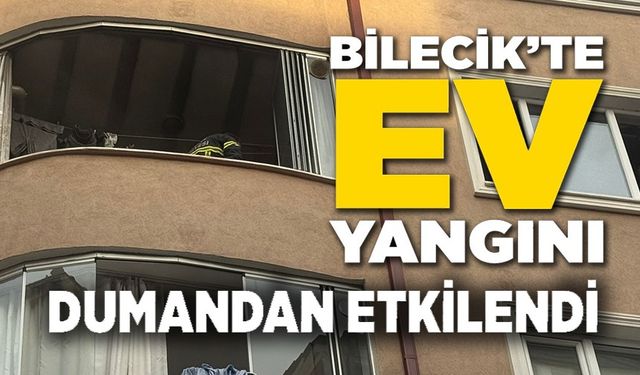 BALKONDA ÇIKAN YANGINDA BİR KİŞİ DUMANDAN ETKİLENDİ