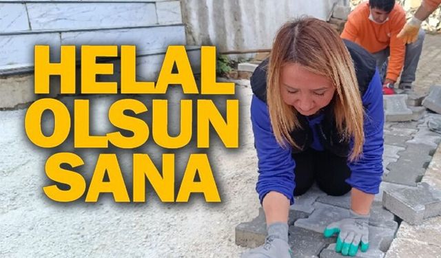 BAŞKAN TEKİN'DEN SAHADA ÖRNEK ÇALIŞMA