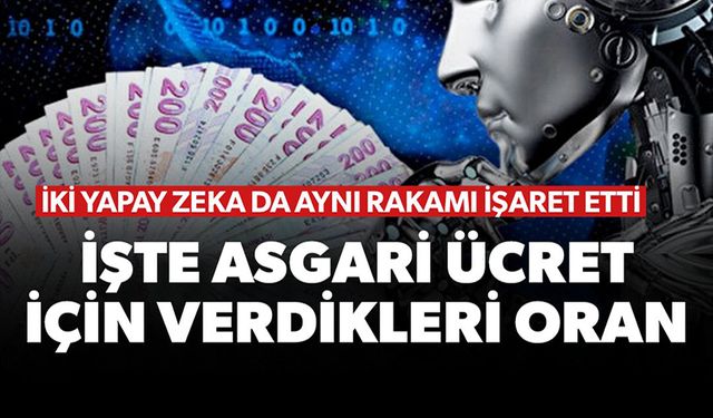 İŞTE ASGARİ ÜCRET İÇİN VERDİKLERİ ORAN