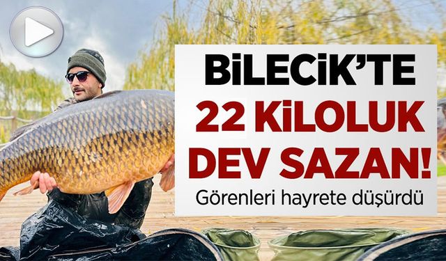 YAKALADIKLARI DEV GİBİ SAZAN BALIĞINI SUYA GERİ BIRAKTILAR