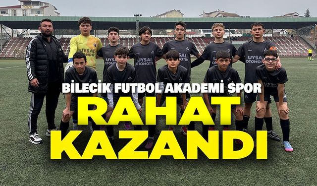 BİLECİK U14 GENÇLER LİGİ'NDE BFA'A DEPLASMANDA KAZANMASI BİLDİ