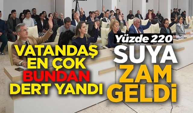 BİLECİK'TE SUYA YÜZDE 220 ZAM YAPILDI