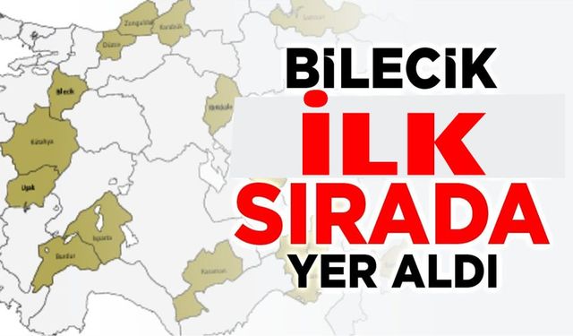 BİLECİK İLK ÜÇÜ GİRDİ