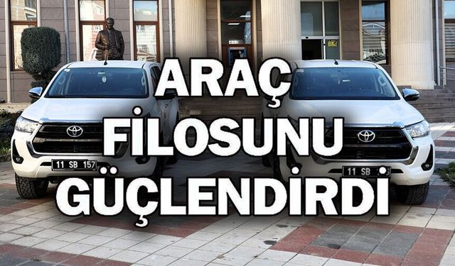 SÖĞÜT BELEDİYESİ ARAÇ FİLOSUNU GÜÇLENDİRDİ