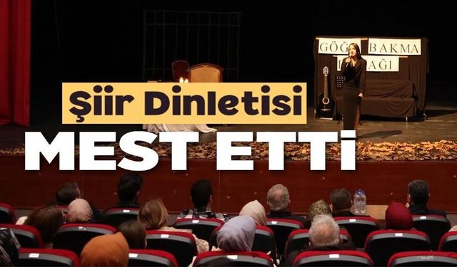 ŞEYH EDEBALİ KONGRE MERKEZİ'NDE ŞİİR GECESİ DÜZENLENDİ