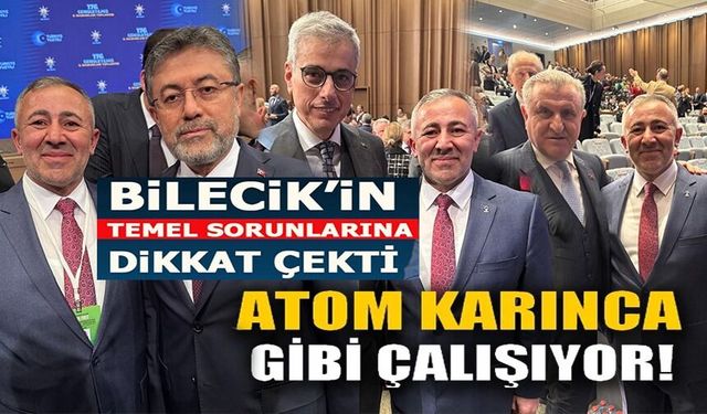 AK PARTİ İL BAŞKANI YILDIRIM, BİLECİK'İN SORUNLARINI BAKANLARA İLETTİ