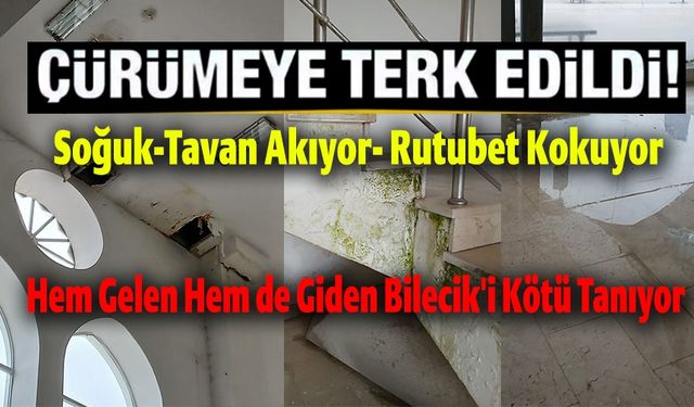OTOBÜS TERMİNALİ'NDE TAVAN AKIYOR, YOLCULAR SOĞUKTAN DONUYOR