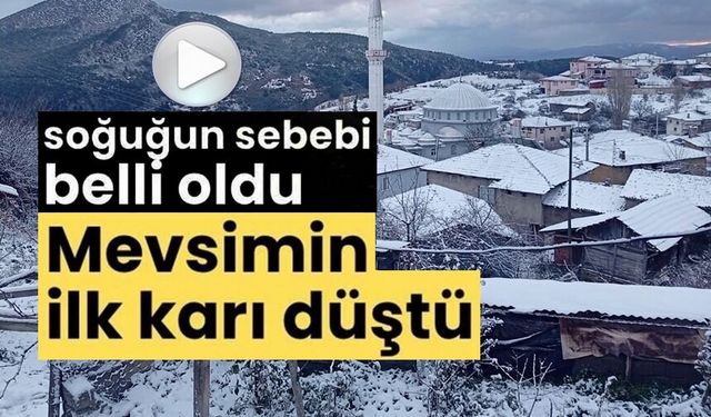 YÜKSEK KESİMLERİNE MEVSİMİN İLK KARI DÜŞTÜ