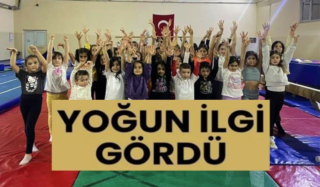 CİMNASTİK SPOR OKULLARI YOĞUN İLGİ GÖRÜYOR