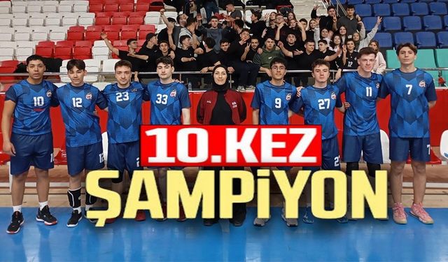 ÜST ÜSTE 10. KEZ İL ŞAMPİYONU OLDULAR