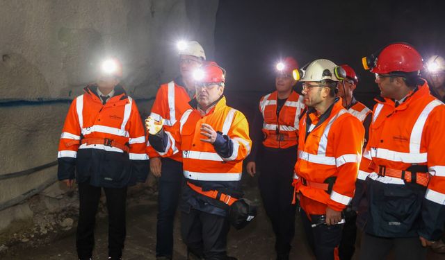 VALİ SÖZER, ALTIN MADENİNDE İNCELEME YAPTI