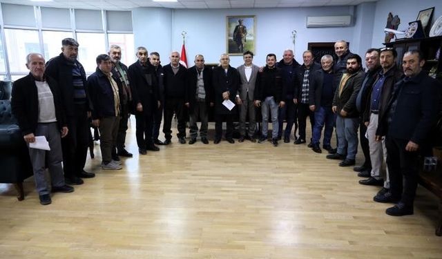 KÖY MUHTARLARI BAŞKAN DURGUT'A TALEPLERİNİ İLETTİ