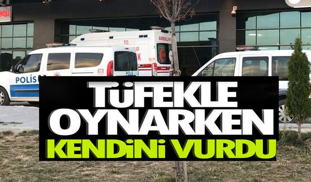 AV TÜFEĞİNİ KONTROL EDERKEN YANLIŞLIKLA KENDİNİ VURDU