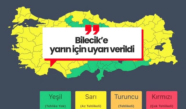 BİLECİK'TE KUVVETLİ FIRTINA UYARISI: TEDBİRLİ OLUN!
