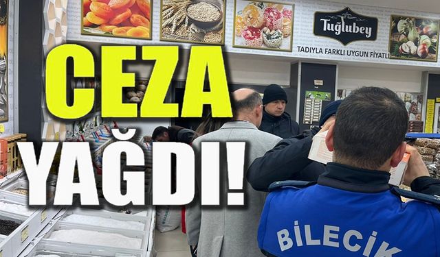 BİLECİK'TE 20'YE YAKIN İŞYERİNE CEZA
