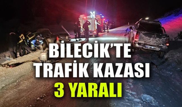 MEYDANA GELEN TRAFİK KAZASINDA 3 KİŞİ YARALANDI