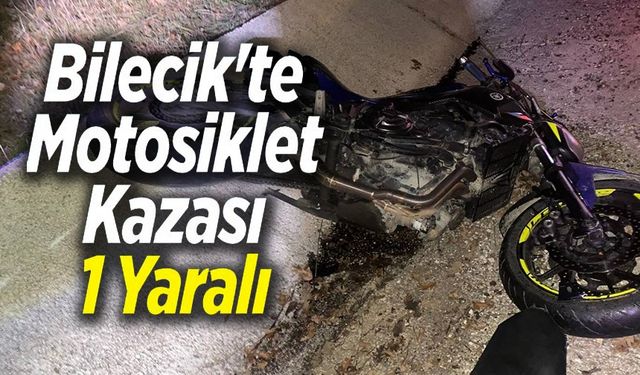 MOTOSİKLET KAZASI: 1 YARALI