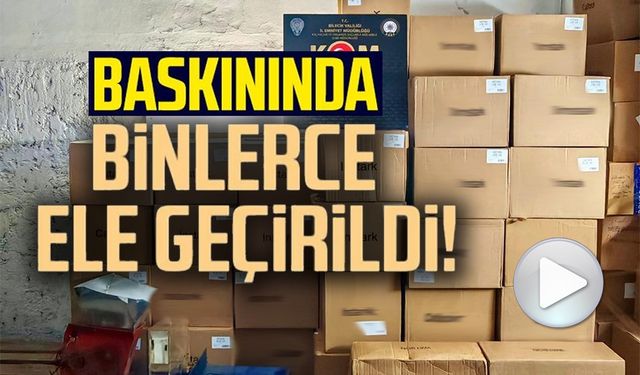 93 BİN 600 ADET MAKARON ELE GEÇİRİLDİ