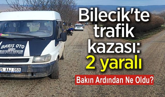 MEYDANA GELEN TRAFİK KAZASINDA 2 KİŞİ YARALANDI