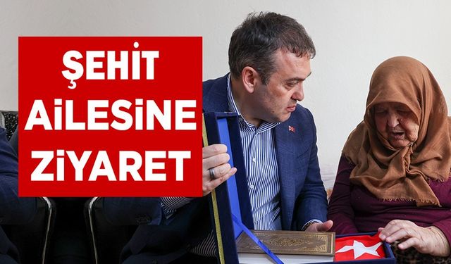 VALİ SÖZER GÖLPAZARI'NDA ŞEHİT AİLESİ İLE BİR ARAYA GELDİ