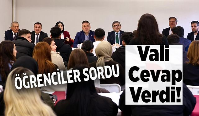 VALİ SÖZER GÖLPAZARI MYO'DA ÖĞRENCİLERLE BİR ARAYA GELDİ